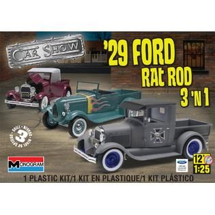 Monogram Monogram 1:25 Scale 1929 Ford Rat Rod 3 in 1 Model Kit   Toys