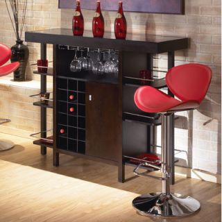 Ikon Philmore Drinks Bar with Wine Storage by Sunpan Modern