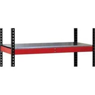 Hallowell FKRL3624E RR HT Fort Knox Rivetwell Extra Level with EZ Deck, 36 inch W x 24 inch D x 3. 375 inch H, Red  