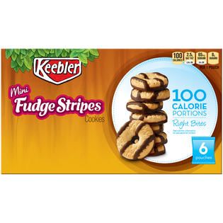 Keebler 100 Calorie Right Bites Fudge Stripes Mini Cookies   Food
