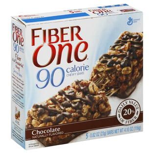 Fiber One 90 Calorie Chewy Bars, Chocolate, 5  0.82 oz (23 g) bars [4