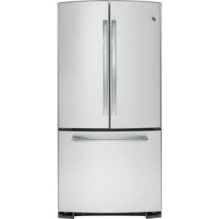 GE 22.1 cu. ft. French Door Refrigerator in Stainless Steel GNS22ESESS