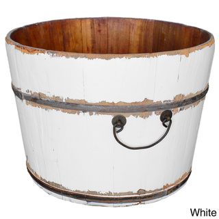 Wooden Rice Bucket Antique