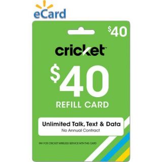 Cricket Wireless Web $40 (Email Delivery)