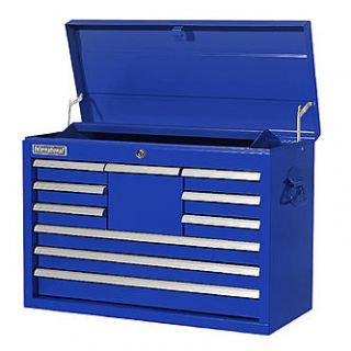 International 26 10 Drawer Top Chest, Blue. PLUS FREE SHIPPING