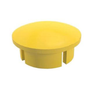 Formufit 1/2 in. Furniture Grade PVC Internal Dome Cap in Yellow F012IDC YE