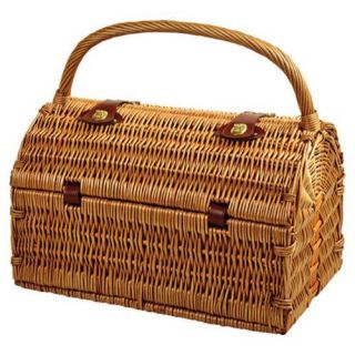 Picnic at Ascot Sussex Picnic Basket for Two with Coffee Wicker/Santa