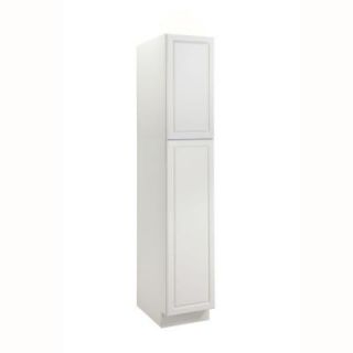 Heartland Cabinetry Ready to Assemble 15x84x24 in. Split Utility Pantry in White 8010404P