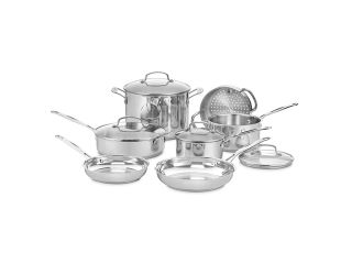 Cuisinart 77 11G Chef's Classic Stainless 11 Piece Cookware Set