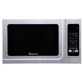 Magic Chef 1.3 cu. ft. Countertop Microwave in Stainless and Black MCM1310SB