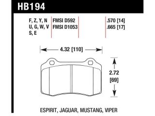 Hawk Performance HB194N.570 Disc Brake Pad