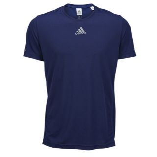 adidas Sequencials Money Short Sleeve T Shirt   Mens   Running   Clothing   Mineral Blue/Matte Silver