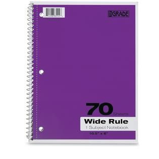 Subject Notebook 70 Sheets Wide Ruled   Office Supplies   Paper