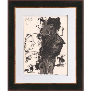 Pablo Picasso Number 5 dated 12/7/59 Bichromie Framed