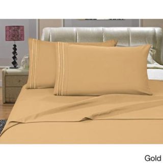Elegant Comfort Luxury Wrinkle & Fade Resistant Pillowcases (Set of 2) King, Gold