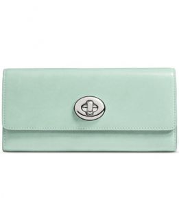 COACH TURNLOCK SLIM ENVELOPE WALLET IN SMOOTH LEATHER   Handbags