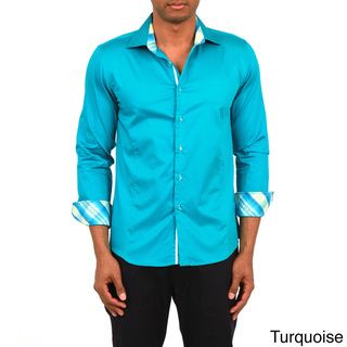 Mens Slim Fit Long Sleeve Button front Shirt