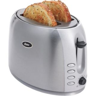 Oster 2 Slice Toaster, Brushed Stainless Steel