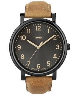 Timex Watch, Mens Premium Originals Classic Tan Leather Strap 42mm