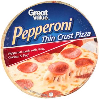 Great Value Pepperoni Thin Crust Pizza, 16.5 oz