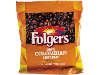 Folgers 84969584 100% Colombian Pouch Coffee   Regular   Dark/Bold   Ground   42 / Carton
