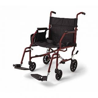 Medline Ultra Light Steel Transport Chair   Health & Wellness