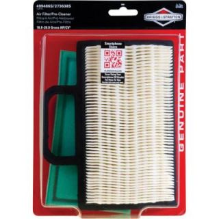 Briggs & Stratton Air Filter with Pre Cleaner for Most 18   26 Gross HP Intek V twin Engines 5063K