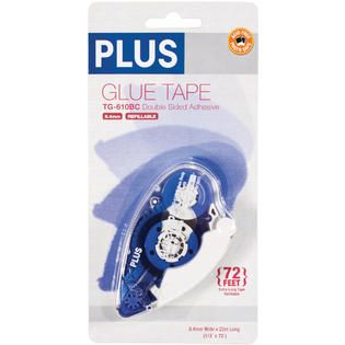 Plus Corporation Plus Permanent Glue Tape Dispenser 8.4mmX20m   Home