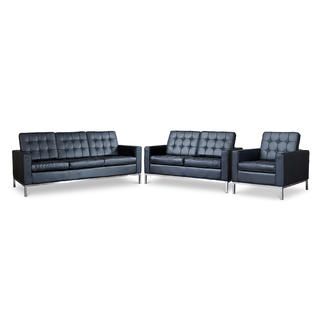 Baxton Studio Connoisseur Living Room 3PC Sofa Set