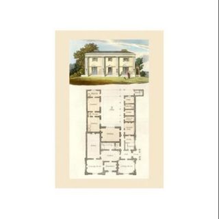 Villa #4 Print (Unframed Paper Poster Giclee 20x29)