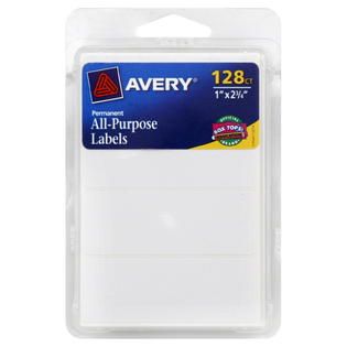Avery All Purpose Labels, Permanent, 128 ct   Office Supplies   Office