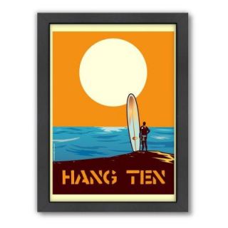 Americanflat 27 in. x 21 in. "Hang Ten" by Diego Patino Framed Wall Art A53P027
