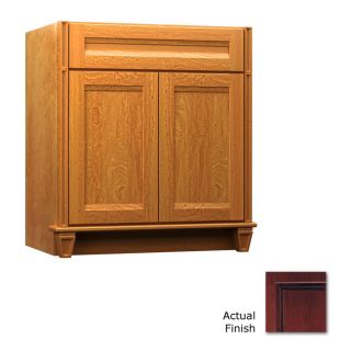 KraftMaid Key Biscayne Sonata Cabernet Traditional Bathroom Vanity (Common: 30 in x 21 in; Actual: 30 in x 21 in)