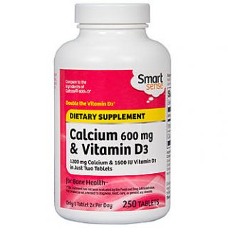 Smart Sense Calcium 600 mg & Vitamin D3 250 ct   Health & Wellness