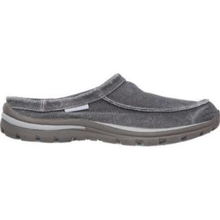 Mens Skechers Relaxed Fit Superior Hilson Clog Black/Gray   17212390