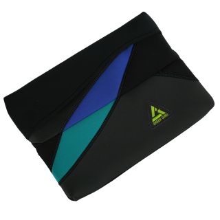 Black Fold over Flap One pocket 17 inch Laptop Sleeve   14149331