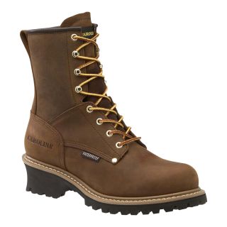 Carolina Waterproof Logger Boot — 8in., Size 11 Wide, Model# CA9821  Logger, Packer   Lacer Boots