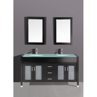 Legion Furniture 71 Double Bathroom Vanity Set with Mirror