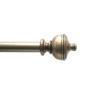 Home Decorators Collection 72 in.   144 in. 1 in. Urn Rod Set in Brushed Brass 29 4210 85