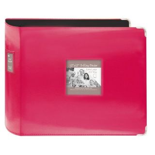 Pioneer Jumbo 3 ring Bright Pink Scrapbook Binder with Bonus Refill