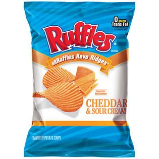 Ruffles Cheddar & Sour Cream Potato Chips 2.875 OZ BAG