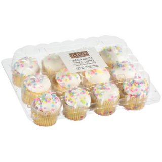 The Bakery At  Mini Golden Vanilla Cupcakes With Buttercreme Icing, 10 oz