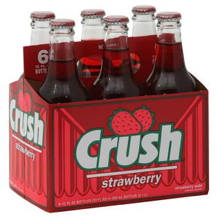 Crush Soda, Strawberry, 6   12 fl oz (355 ml) bottles [7.2 fl oz (2.1