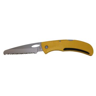 Gerber E Z Out Rescue Yellow Full Serrated Blunt Tip Knife