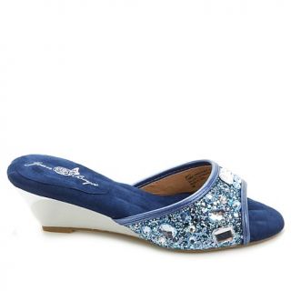 Joan Boyce "Syndney" Mini Glitter Wedge Heel   7984195