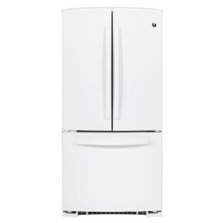 GE 22.1 cu. ft. French Door Refrigerator in White GNE22GGEWW