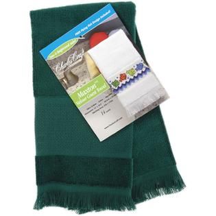 Maxton Velour Guest Towel 12X19 1/2 Hunter Green   Home   Crafts