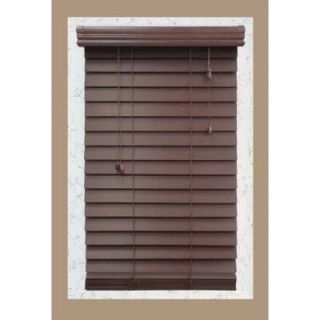Home Decorators Collection Cut to Width Brexley 2 1/2 in. Premium Wood Blind   30 in. W x 72 in. L (Actual Size 29.5 in. W x 72 in. L ) 24518