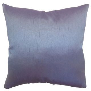 Rosamund Violet Solid Feathered Filled 18 inch Throw Pillow   16280235