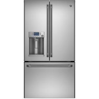 GE Cafe 27.8 cu ft French Door Refrigerator with Single Ice Maker (Stainless Steel) ENERGY STAR